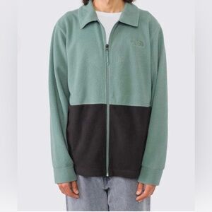 The North Face Two Tone Green Black Fleece Jacket Men’s XL